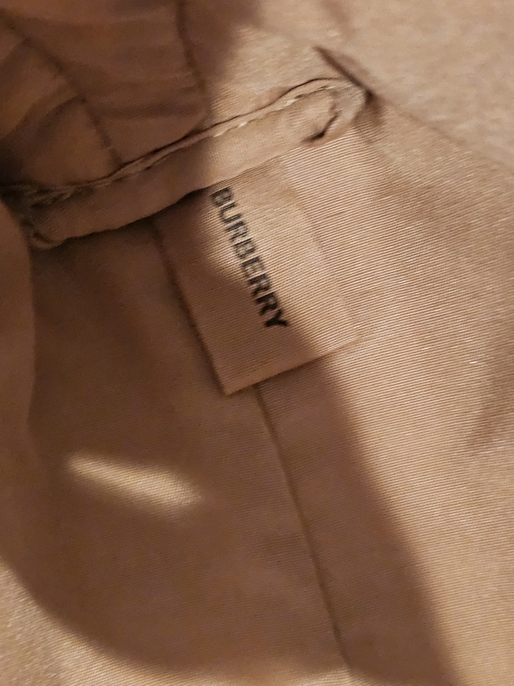 Burberry Tan Clutch with Bronze Crosbody Chain Added NWOT - Picture 11 of 14